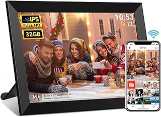 𝟯𝟮𝗚𝗕 FRAMEO Digital Photo Frame, 10.1" WiFi Digital Picture Frame with 1280x800 IPS HD Touch Screen, Auto-Rotate Wall ...
