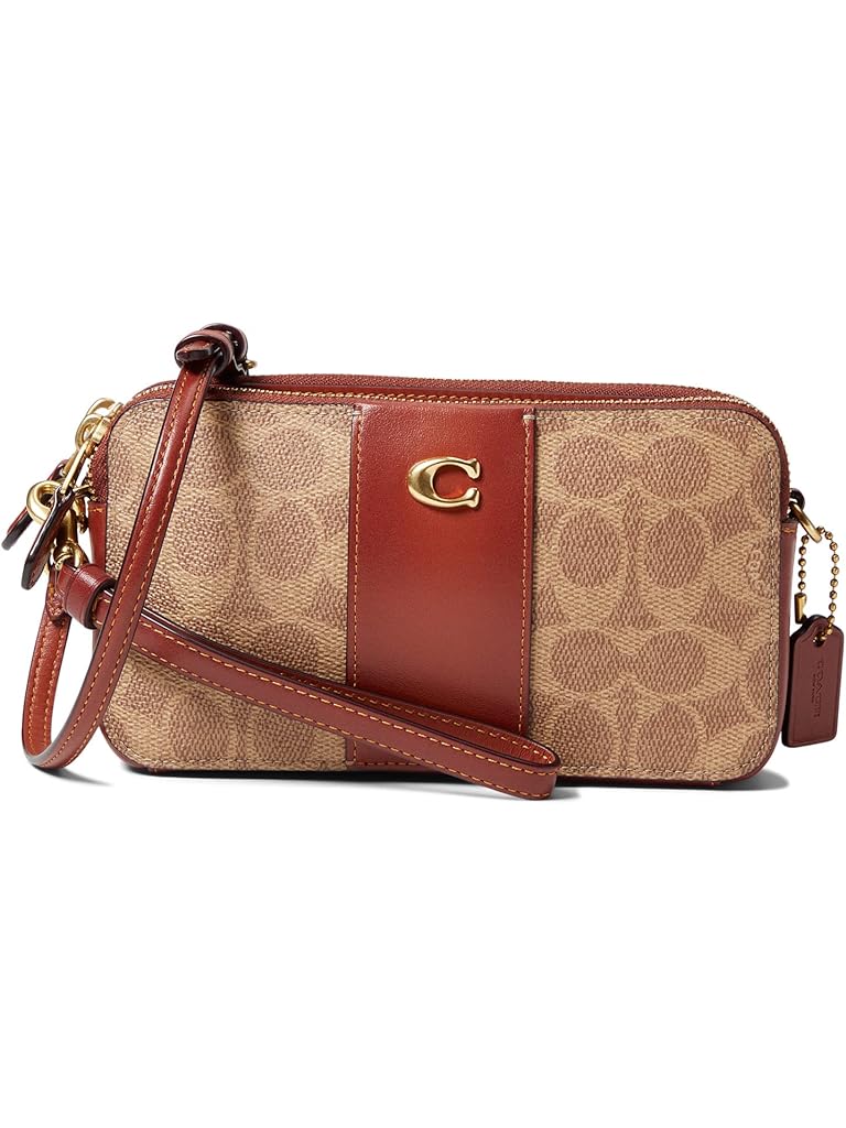 COACH Color-Block Coated Canvas Signature Kira Crossbody