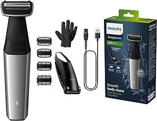 Philips Bodygroom Series 5000, Showerproof Groin and Body Trimmer, Close and Comfortable Shave, Complete Body Grooming Inc...