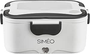 Siméo LBE210 Lunchbox électrique, Blanc/Noir