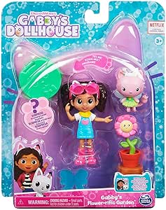 Gabby&#39;s Dollhouse - Conjunto com Boneca (Jardim Florido)