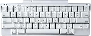 HHKB - Happy Hacking Keyboard Professional Hybrid Type-S Snow (Wireless, Bluetooth, Wired, USB, Silent, Mac, Windows, White, Printed) with 2 Year Advance Exchange Warranty