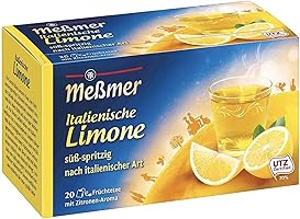 Meßmer Ländertee I Italienische Limone Tee I 20 Teebeutel I Glutenfrei I Laktosefrei I Vegan