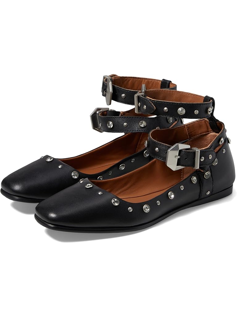 Black Free People Mystic Diamante Flat