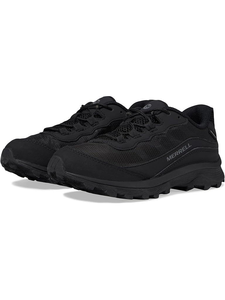 Black Merrell Kids Moab Speed Low Waterproof (Toddler/Little Kid/Big Kid)