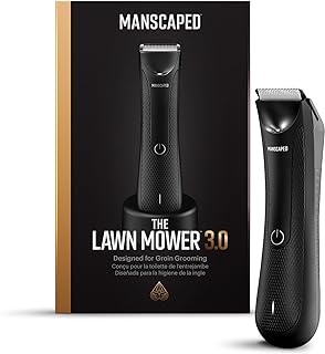 MANSCAPED™ The Lawn Mower™ 3.0, Electric Groin Hair Trimmer, Replaceable Ceramic Blade Heads, Waterproof Wet/Dry Clippers,...