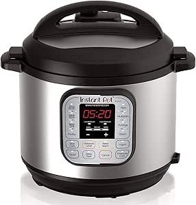 Instant Pot Duo 7-in-1 Electric Pressure Cooker, Slow Cooker, Rice Cooker, Steamer, Sauté, Yogurt Maker, Warmer &amp; Sterilizer, Includes App With Over 800 Recipes, Stainless Steel, 6 Quart