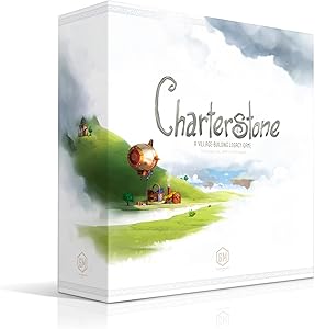 Stonemaier Games: Charterstone | A Competitive Legacy Village-Building Board Game for Adults | Witness Your City Flourish and The Board Change Forever as You Play | 1-6 Players, 75 Mins, Ages 14+