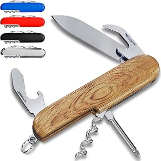 Image of Multi Function Mini Knife - Best Keychain Accessories - Small Utility Multi Purpose Tool for EDC Camping Hiking - Cool Mens Birthday Gift Ideas for Men and Women 5005