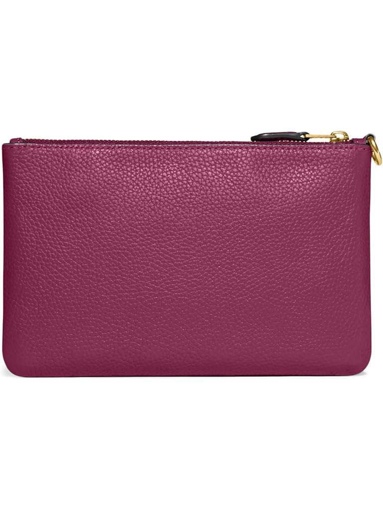 COACH Polished Pebble Leather Small Wristlet