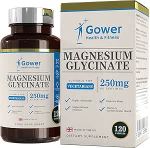 GH Magnesio Bisglicinato | 120 Magnesio Glicinato Capsule - 250mg Magnesio Elementare per Dose | Non-OGM, Senza Glutine e Allergeni | Prodotto nel Regno Unito