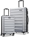 Samsonite Omni 2 Hardside Expandable Luggage with Spinner Wheels, Arctic Silver, 2-Piece Set (Carry-on PRO/Medium)