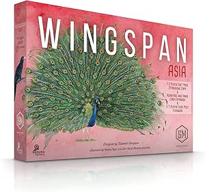 Stonemaier Games: Wingspan Asia | Standalone Game or Expansion to Wingspan (Base Game) | Great for Solo Play or 2 Player | Add to Wingspan for 6-7 Player Expansion | 1-5 Players, 70 Mins, Ages 14+