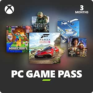 PC Game Pass | 3-Month Membership | Digital Download for Windows 10/11 PC Gaming | Activation Required
