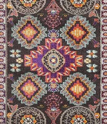 SAFAVIEH Monaco Collection Accent Rug - 3' x 5', Brown & Multi, Boho Rustic Tribal Design, Non-Shedding & Easy Care, Ideal for High Traffic Areas in Entryway, Living Room, Bedroom (MNC240B)