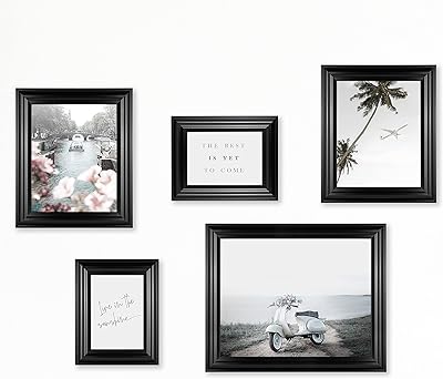 MCS QIK 5 Piece, Black Frame Set Cottage Collection