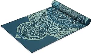 Gaiam Yoga Mat - Premium 6mm Print Reversible Extra Thick Non Slip Exercise &amp; Fitness Mat for All Types of Yoga, Pilates &amp; Floor Workouts (68&#34; x 24&#34; x 6mm Thick)