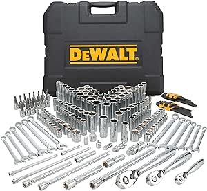 DEWALT Mechanics Tools Kit and Socket Set, 204-Piece, 1/4&#34; &amp; 3/8&#34; &amp; 1/2&#34; Drive, MM/SAE (DWMT72165)