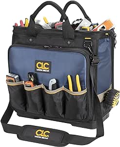 CLC Work Gear PB1543 17&#34; Molded Base Multi-Compartment Technician&#39;s Tool Bag