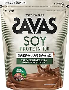 ザバス(SAVAS) ソイプロテイン100 ココア味 900g 明治