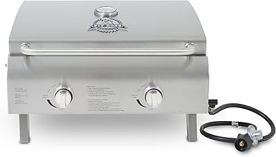 Pit Boss Grills 75275 Stainless Steel Two-Burner Portable Grill