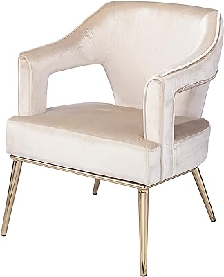 SEI Furniture Eldermain Upholstered Accent Chair, Beige
