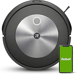 iRobot Roomba j7 (7150) Robot Vacuum – Identifies and Avoids Obstacles Like Pet Waste &amp; Cords, Wi-Fi Connected, Smart Mapping, Works with Alexa, Ideal for Pet Hair, Carpets, Hard Floors, Graphite