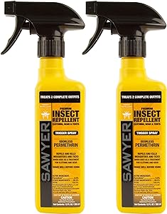 Sawyer Products SP6492 Premium Permethrin Insect Repellent for Clothing, Gear &amp; Tents, Trigger Spray, 12-Ounce, Twin Pack