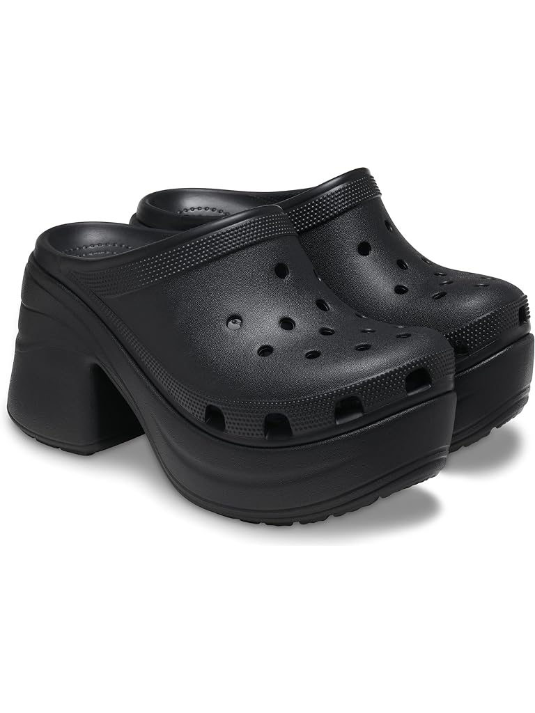 Black Crocs Siren Clogs