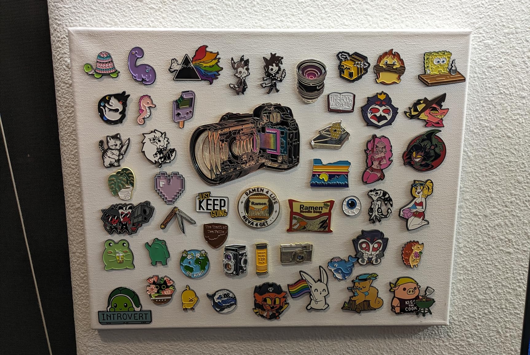 Canvas as a pin board