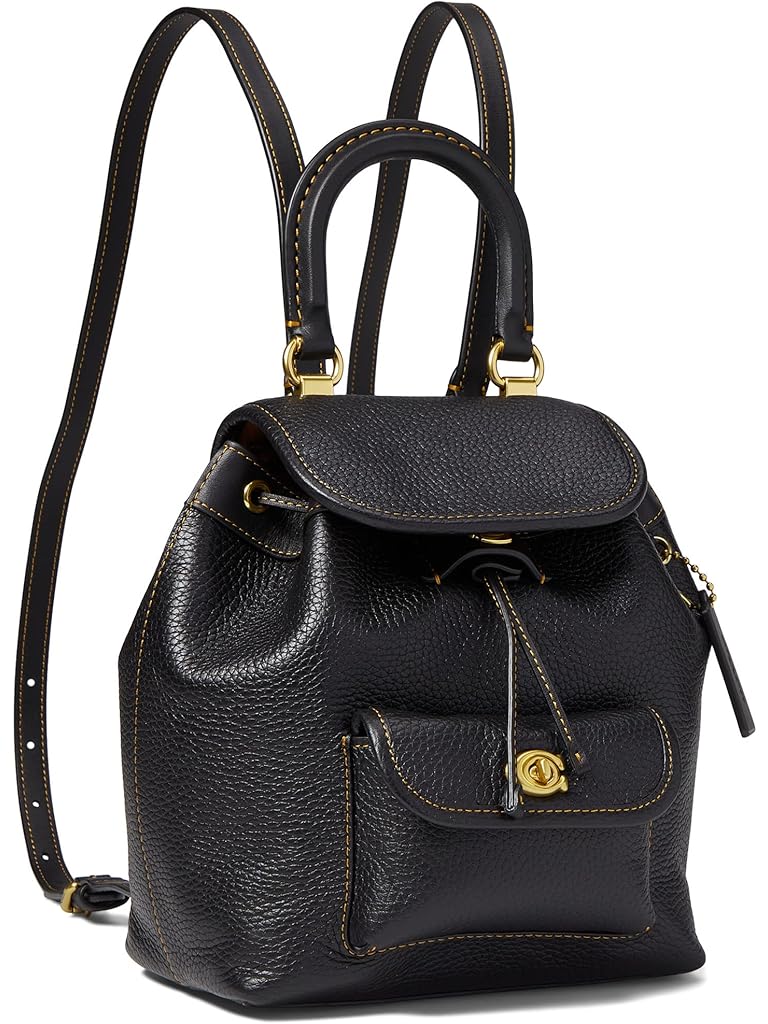 COACH Soft Pebble Leather Riya Backpack 21