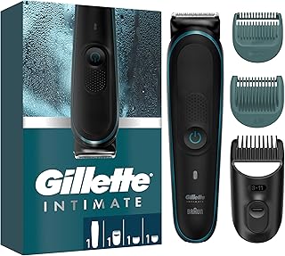 Gillette Intimate i5 Trimmer for Men, Pubic Hair Trimmer & Shaver for Men, SkinFirst Technology, Lifetime Sharp Blades, Wa...