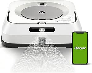 iRobot Braava Jet M6 (6110) Ultimate Robot Mop- Wi-Fi Connected, Precision Jet Spray, Smart Mapping, Works with Alexa, Ideal for Multiple Rooms, Recharges and Resumes, White