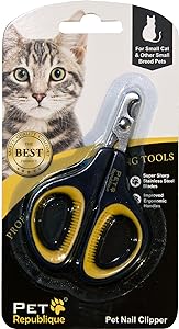 Cat Nail Clipper by Pet Republique – Professional Stainless-Steel Claw Clipper Trimmer for Cats, Kittens, Hamster, Rabbits, Birds, &amp; Small Breed Animals