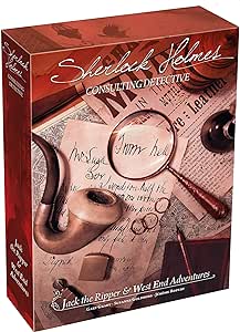 Sherlock Holmes Consulting Detective - Jack the Ripper &amp; West End Adventures Board Game - Captivating Mystery Game for Kids &amp; Adults, Ages 14+, 1-8 Players, 90 Min Playtime, Made by Space Cowboys
