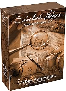 Sherlock Holmes Consulting Detective - The Thames Murders &amp; Other Cases Board Game - Captivating Mystery Game for Kids &amp; Adults, Ages 14+, 1-8 Players, 90 Min Playtime, Made by Space Cowboys