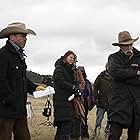 Sam Elliott, Taylor Sheridan, and Gratiela Brancusi in 1883 (2021)