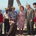 Spencer Tracy, Peter Falk, Milton Berle, Mickey Rooney, Buddy Hackett, Jonathan Winters, Edie Adams, Eddie 'Rochester' Anderson, Sid Caesar, Ethel Merman, Dorothy Provine, Dick Shawn, Phil Silvers, and Terry-Thomas in It's a Mad Mad Mad Mad World (1963)