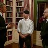 Adam Savage, Jamie Hyneman, and Barack Obama in MythBusters (2003)