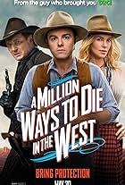 Charlize Theron, Liam Neeson, and Seth MacFarlane in A Million Ways to Die in the West (2014)