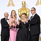 Steve Golin, Michael Sugar, Blye Pagon Faust, and Nicole Rocklin at an event for The Oscars (2016)