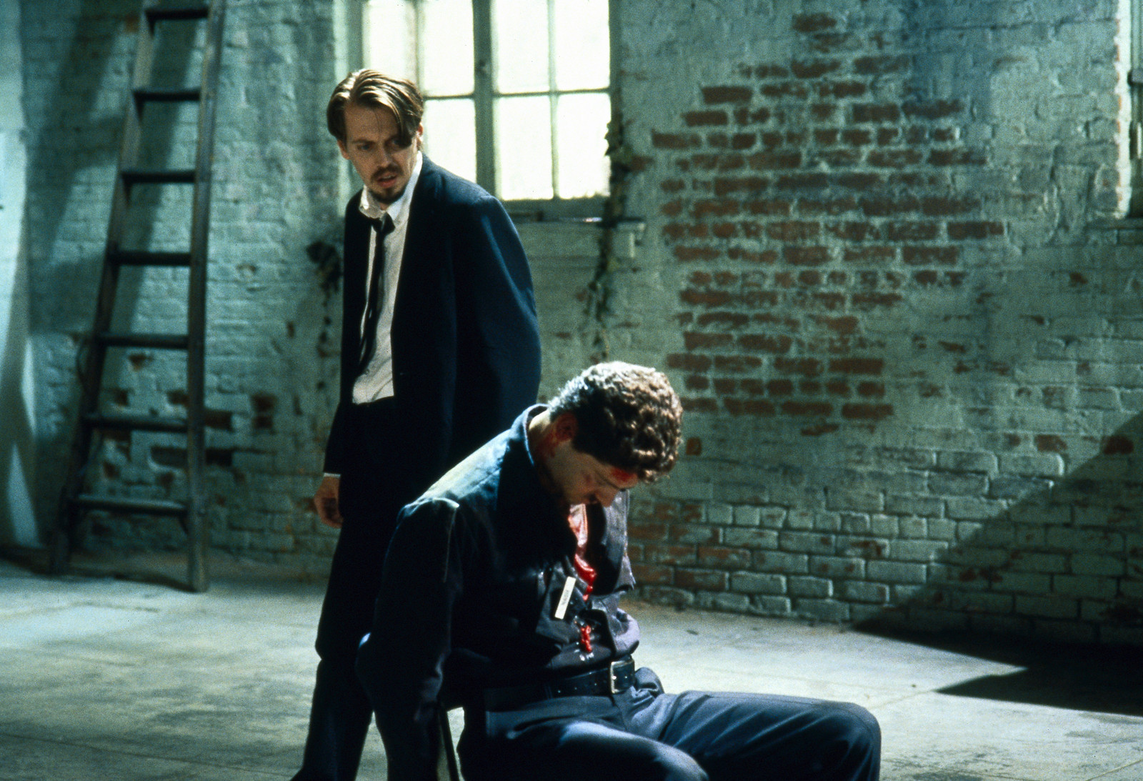 Steve Buscemi and Kirk Baltz in Reservoir Dogs (1992)