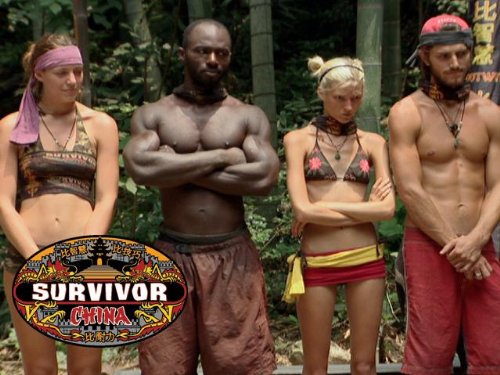 Amanda Kimmel, Courtney Yates, Erik Huffman, and James Clement in Survivor (2000)