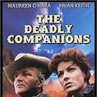 Maureen O'Hara and Brian Keith in The Deadly Companions (1961)