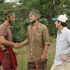 Jeff Probst, James Thomas Jr., and Stephen Fishbach in Survivor (2000)