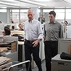 Michael Keaton and Mark Ruffalo in Spotlight (2015)