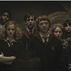 Alfred Enoch, Rupert Grint, Matthew Lewis, Devon Murray, Emma Watson, Georgina Leonidas, Afshan Azad, Shefali Chowdhury, Jessie Cave, and Isabella Laughland in Harry Potter and the Half-Blood Prince (2009)