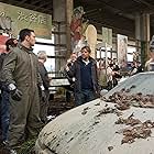 Seamus McGarvey, Aaron Taylor-Johnson, and Gareth Edwards in Godzilla (2014)