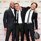 Angus Lamont, Yann Demange, and Jack O'Connell at an event for '71 (2014)