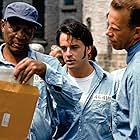 Morgan Freeman, Gil Bellows, and Brian Libby in The Shawshank Redemption (1994)